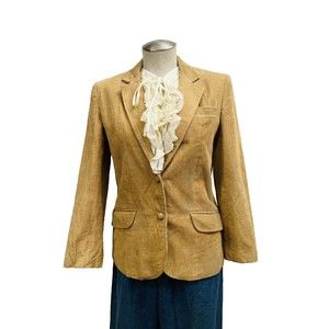 1970s 80s Vintage Hi Gear  Wide Wale Corduroy Blazer Size Medium 100% Cotton